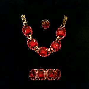 Necklace, Bracelet, Ring set